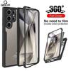 Samsung Galaxy S22 Ultra S21 S22 Plus A51 A72 A52 A32 A12 M12 A53 A33 uchun 360 Toʻliq Himoya Gʻilofi Ikkala Tomonlama TPU Telefon Gʻilofi