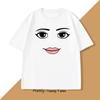 Novelty Robloxs Woman Face Game Meme Tshirt Men Women Cotton Round Neck Short Sleeve Print T Shirt Mens Clothing Summer Top Tee