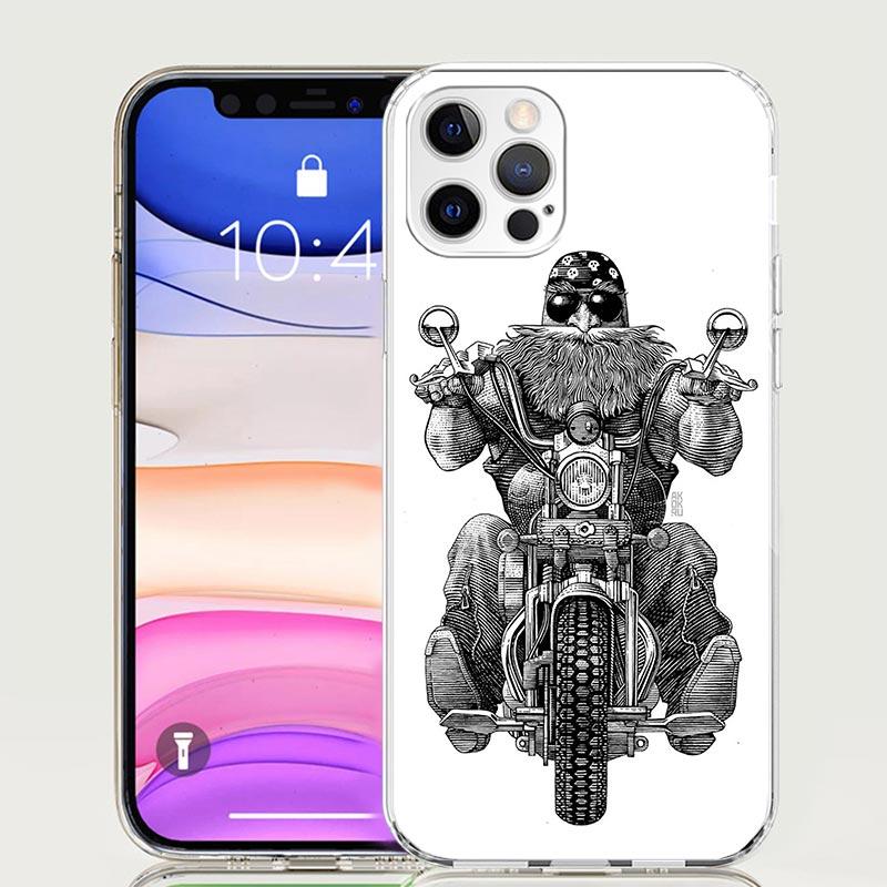 Motorcycle Gear Phone Case For Iphone 11 12 13 Mini 14 15 Plus 17 Air 16 Pro Max 16E 7 8 SE Art Customized Coque Capa 11 12 13 M