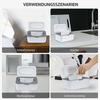Baby Wipes Dispenser with Lid, Portable Wipes Container for Home and Office, Moisture-Lock Design, Beige Wet Wipes Box
