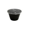Disposable 500ml Round Black Meal Box