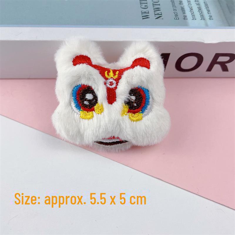 Новогодняя плюшевая брошь в виде змеи и льва, кулон в виде кролика с одеждой, обувью, шляпами - украшение для подарка