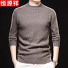 Men's Winter Pure Wool Round Neck Sweater