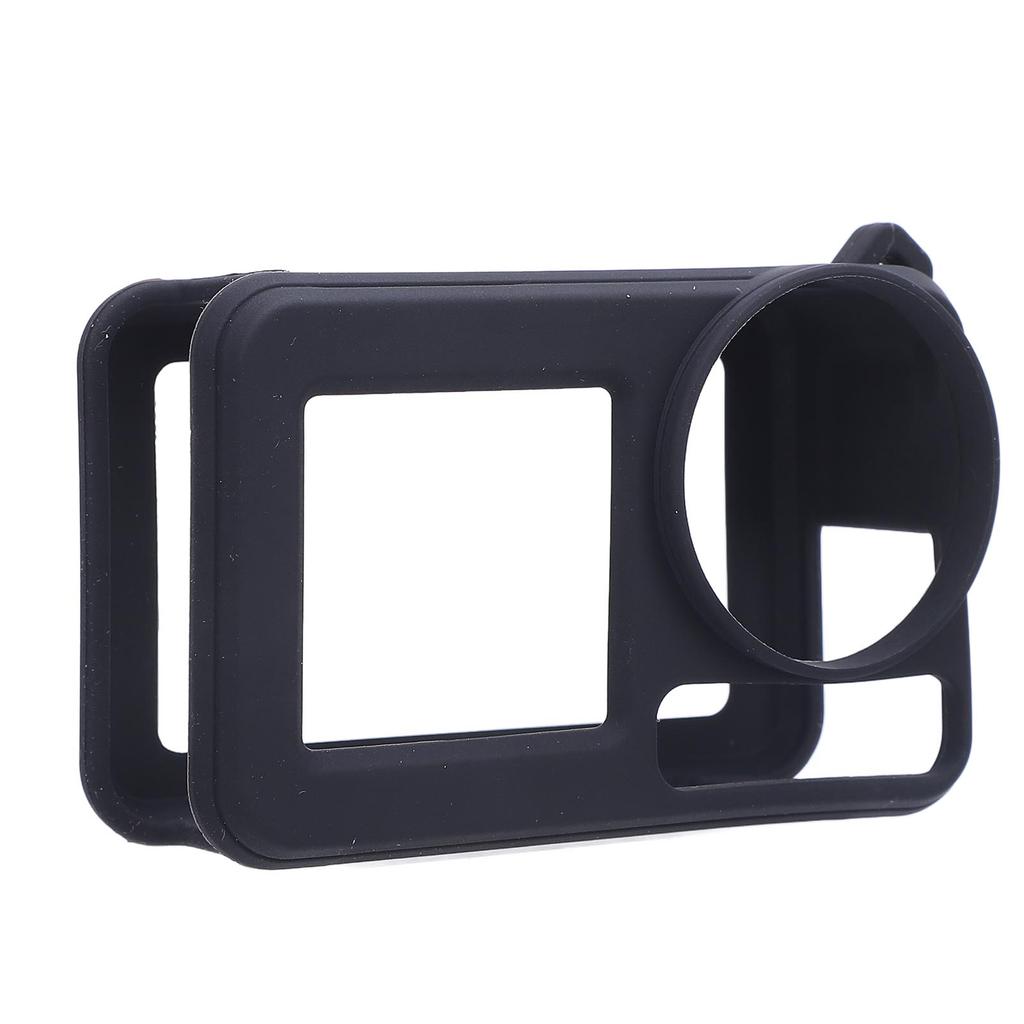 Silicone Case for Action 5 Pro Washable Soft Anti Collision Sports Camera Silicone Cover with Lens Lanyard