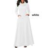 Autumn and Winter Women Plus Size Dress Casual Long Pullover Cotton Long Dress