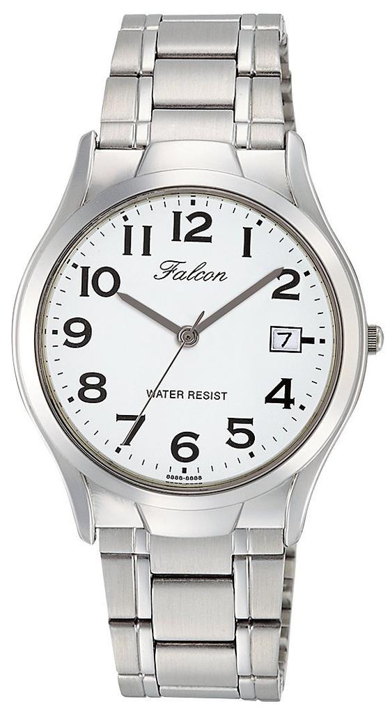 Watch Analog Waterproof Date Metal Band White [Citizen Q&Q] D012-204 Men's