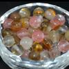 4/6/8/10mm DIY Jewelry Accessories Volcanic Cherry Quartz Beads Loose Beads