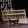Изысканно вырезанные латунные счеты: Сплошное медное украшение для гостиной или офиса, идеальный подарок на открытие компании.