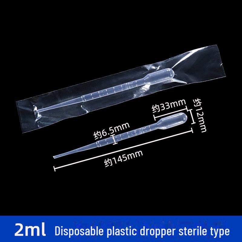 100-pack Disposable Plastic Graduated Pipettes: 3ml, 2ml, 1ml, 5ml.