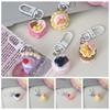 Cute Car Keyring Cartoon Party Gift Jewelry Simple Cake Pendant Keychain  Boudoir
