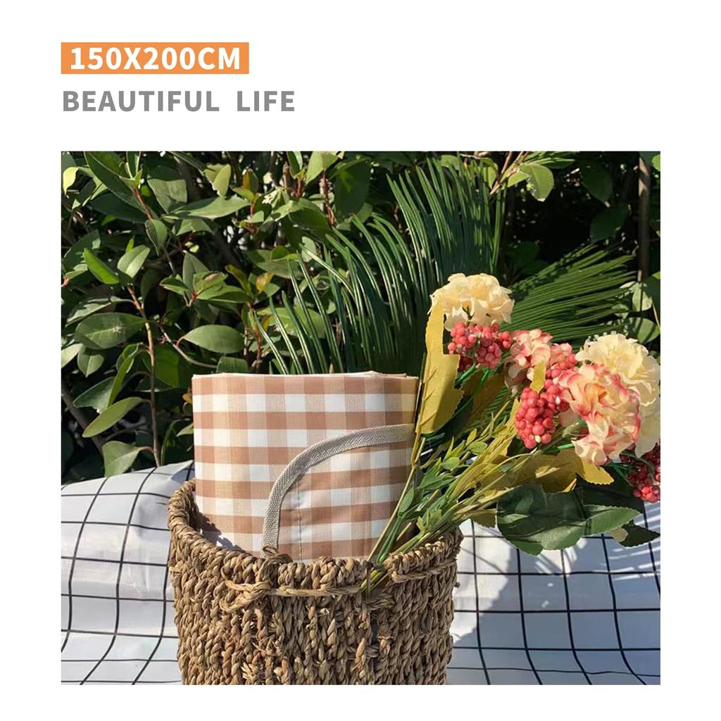 Простыня для отдыха SCIVEI, коврик для пикника, большой размер, 150x200 см, для 3–6 человек, складная, водонепроницаемая, влагостойкая, компактное хранение, легкая,