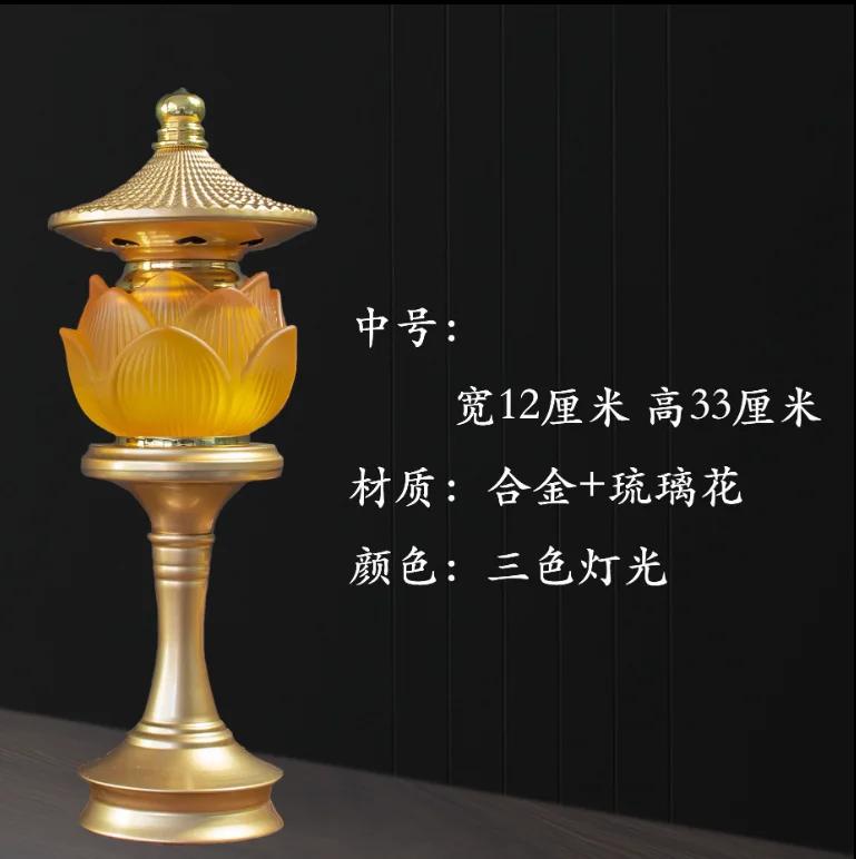 1 шт. старинный сплав глазурованный имитация подсвечника лотоса для домашнего использования, фэн-шуй для удачи