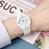 Women's Fashion 100 Meter Waterproof Student Analog Urethane Wristwatch