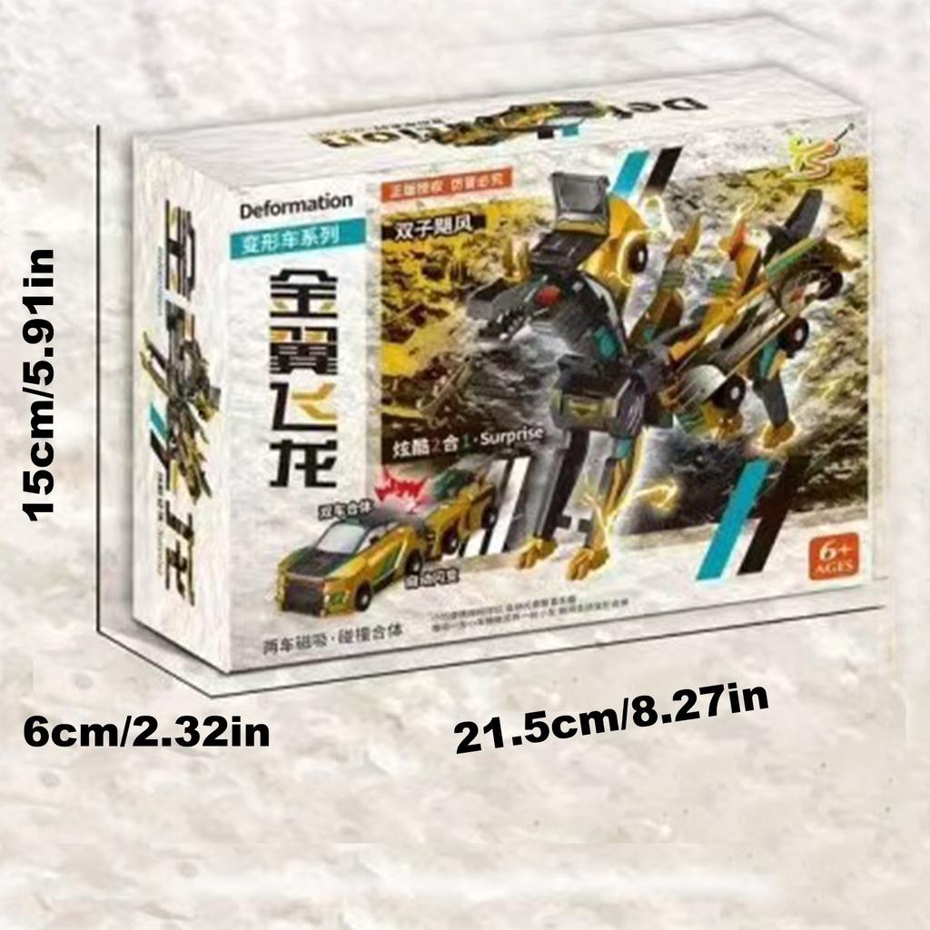 Newest 2 In 1 Magic Transformation Car Transforms Into Horse Transformation Toys Magnetic Collision Deformation Car Gift