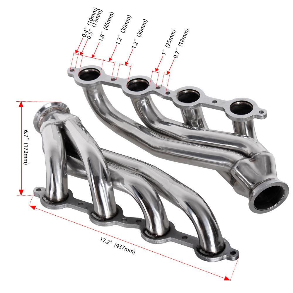 Chevrolet C10 LS1/LS2/LS3/LS6 Stainless Steel Exhaust Manifold Set