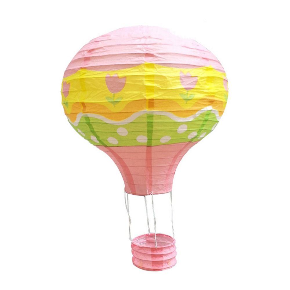 Handmade Paper Lantern DIY Festival Lantern Folding Paper Lantern Air Balloon Lantern  for Party