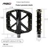 Алюминиевые педали для горного велосипеда RGO CNC - Шипованные для Даунхилла, Грязи, Склонов и Кросс-кантри