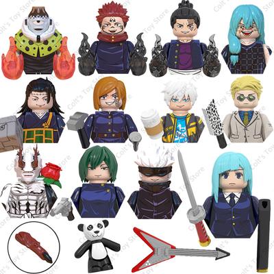 Новые игрушки Jujutsu Kaisen: миниатюрные фигурки Сатору Годжо Итадори Юдзи, строительные блоки, классические японские аниме-куклы, модели, подарки для детей.