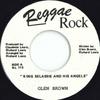 7-дюймовая пластинка GLEN BROWN - King Selassie And His Angels / Vers RL113 Reggae Rock 199- Ямайский Регги, Ска и Даб