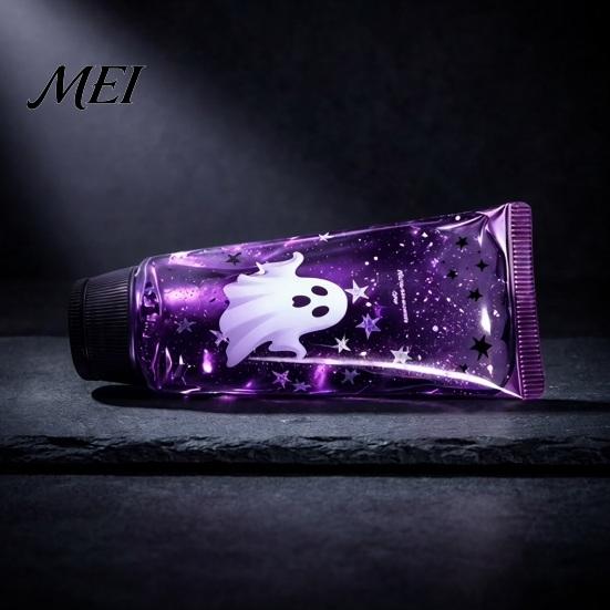 Fidgets for Kids Halloween Toothpaste Stress Ball, Ghost Purple Starry Slow Rising Rebound Relief Fidget Toy, Soft Decompression Squeeze Anxiety Toys