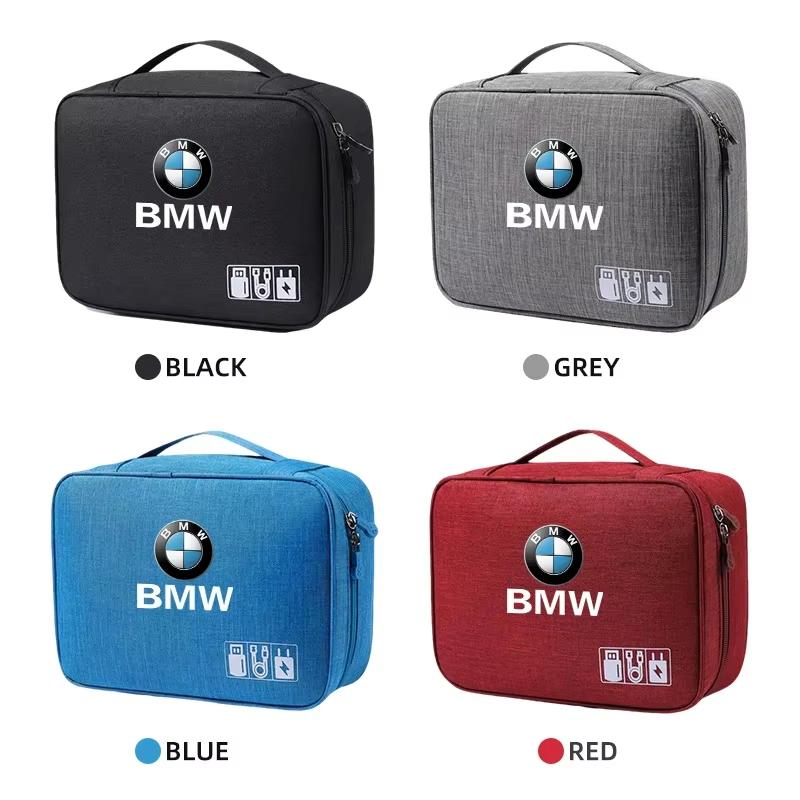 For BMW 1 Se E88 For BMW M Performance E46 E90 E60 F20 X1 F10 F30 X3 E70 pendant Car Accessories Digital Storage Bag Data Cable EVA Tools Case