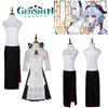 Polyester Fabric Genshin Impact Amber Tea Collaboration Cosplay Costume Elegant And Charming Anime Game Clothing
