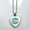 1Pc Zelda Breath of the Wild Heart Pendant Necklace, Anime Alloy Trendy Clavicle Chain