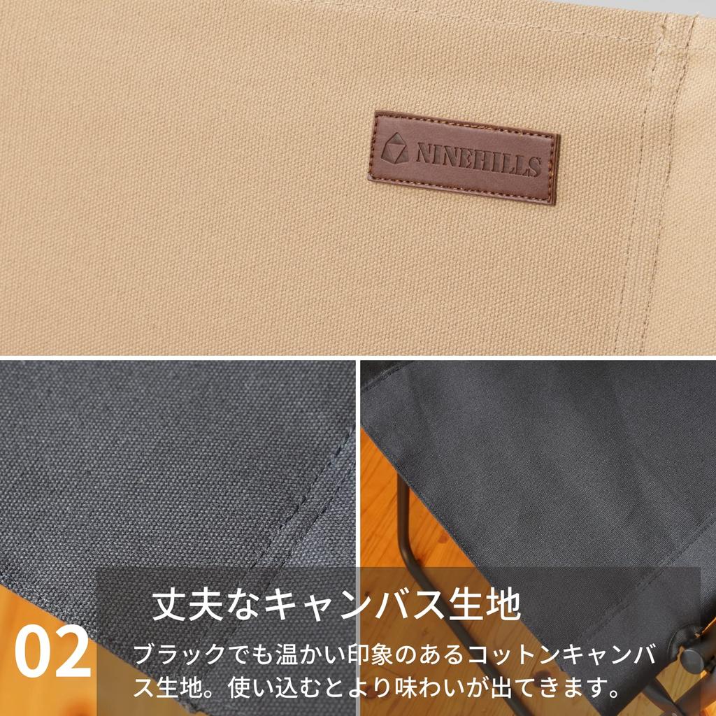 Складной стул NINEHILLS Rover Chair LOW Low Style, легкий, алюминиевый, компактный, для использования в помещении и на открытом воздухе, оригинальный британский армейский складной стул (черный)