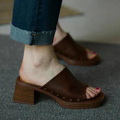 Высококачественная женская обувь, женская обувь, босоножки на среднем каблуке, туфли, повседневная обувь, летняя одежда,