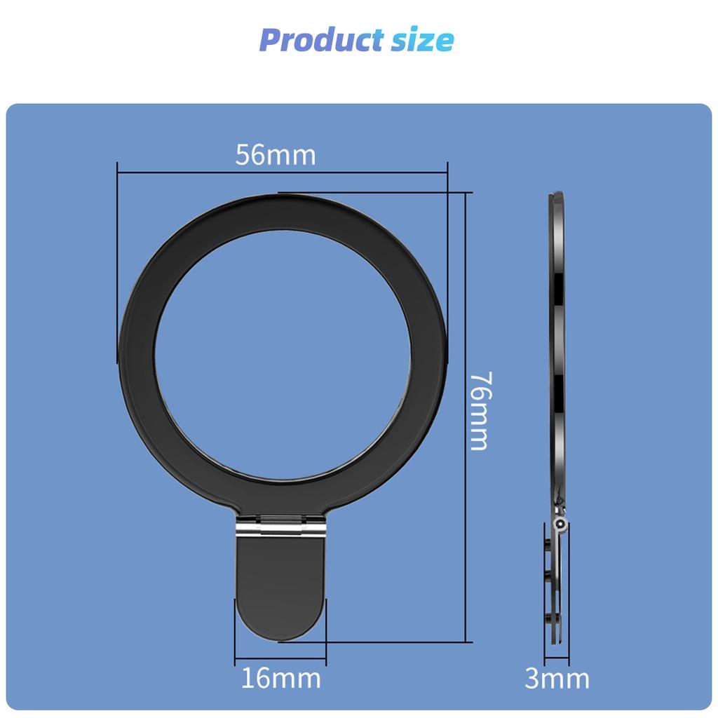 FONKEN Магнитное кольцо-наклейка-держатель мобильного телефона для Magsafe iPhone 14 13 Pro Max, металлическая пластина с беспроводной зарядкой, складной магнитный кронштейн
