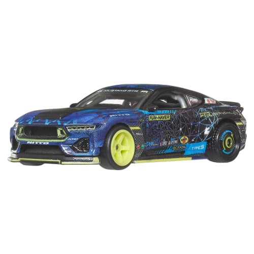 Hot Wheels Car Culture Circuit Legends 2024 Ford Mustang RTR Spec 5-FD Vehicle Toy Diecast Model Car for Ages 3 and Up, Blue, JBK48