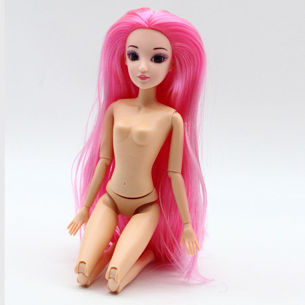 Кукла с подвижными суставами и длинными волосами для детей