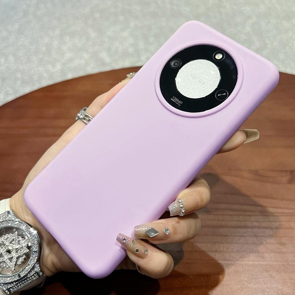 For Honor X60 5G Case Skin-Friendly Liquid Silicone+PC Phone Cover