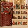 Balcony Hanging Pendant Heritage Acrylic Advent Calendar, Decorative Ornament, Durable Lightweight Christmas Calendar Blind Box for Home Bedroom