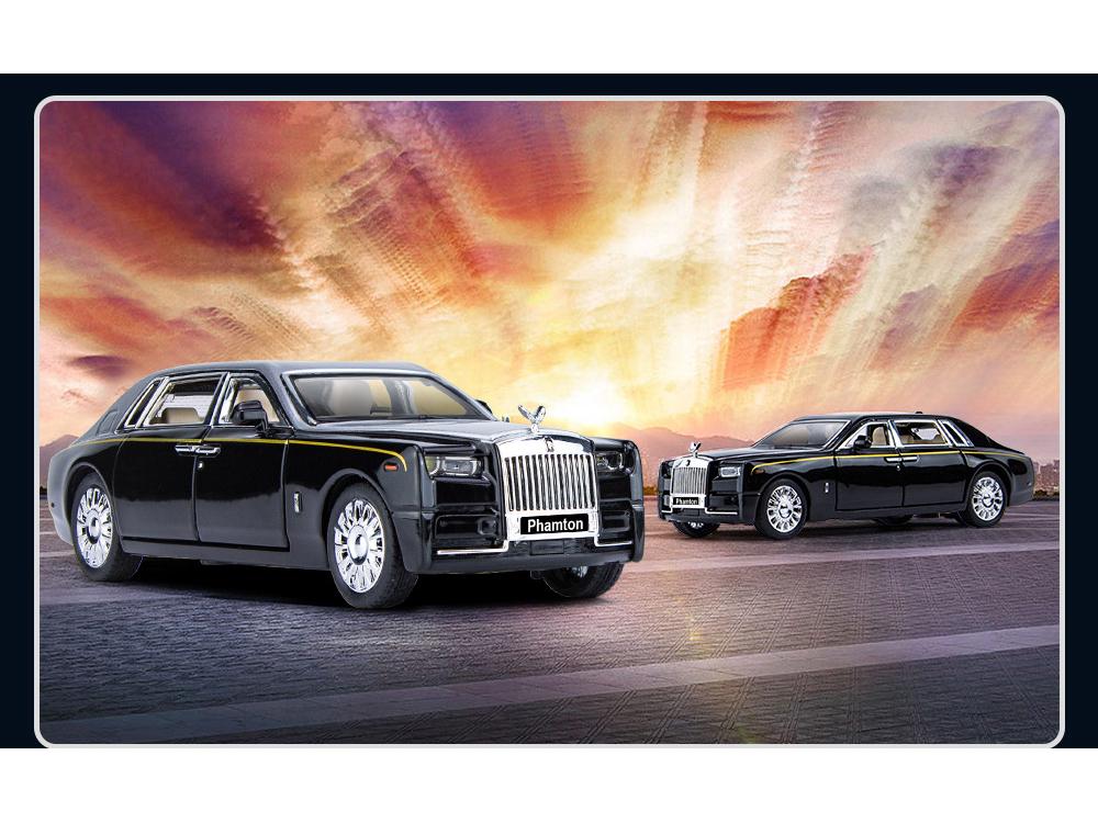 1:32 Diecast Phantom Car Model with Lights & Sound Effects, Toy for Boys