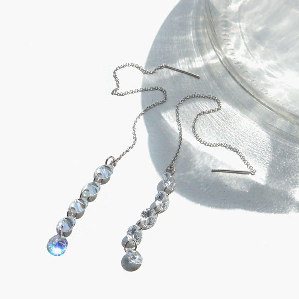 Jlauren M02641 Remind Crystal Piercing Earrings