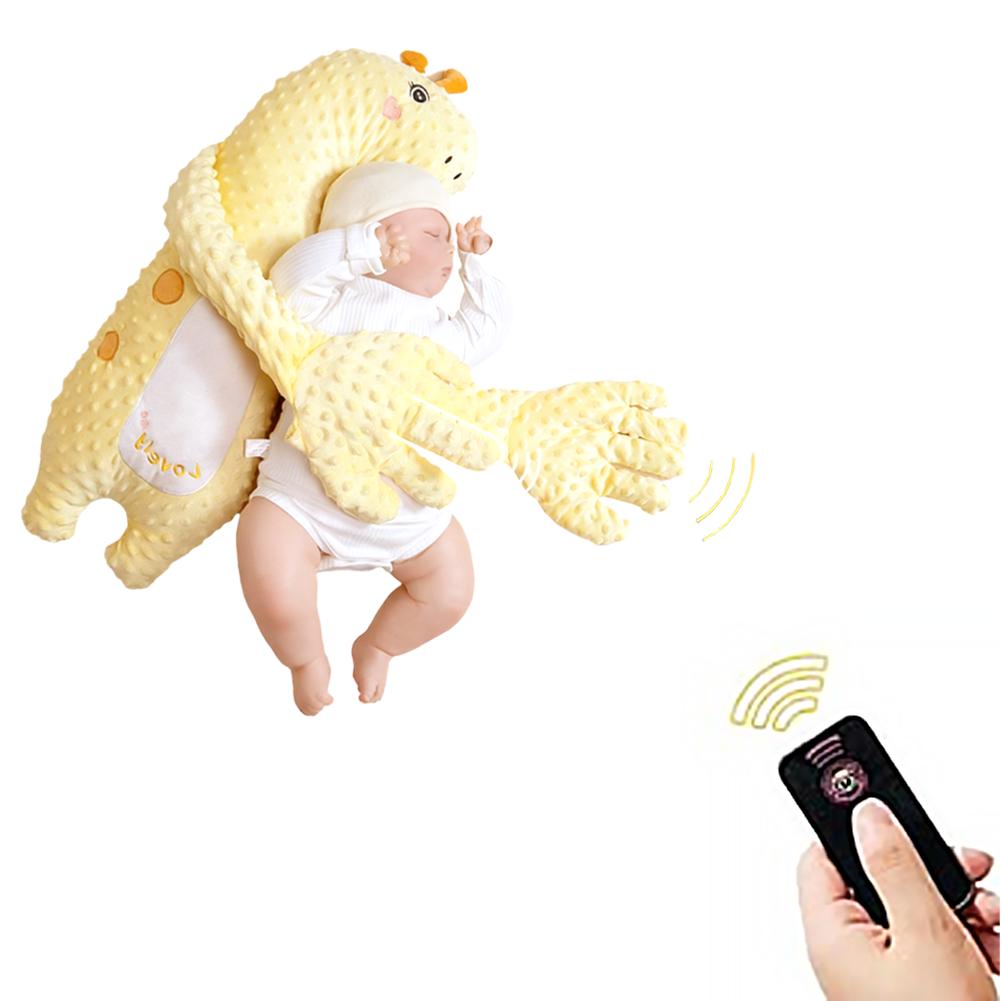 Anti-Startle Baby Soothing Hand, Newborn Sleep Aid Pillow with Hug & Pat Simulation, Calming Companion for Crib & Travel