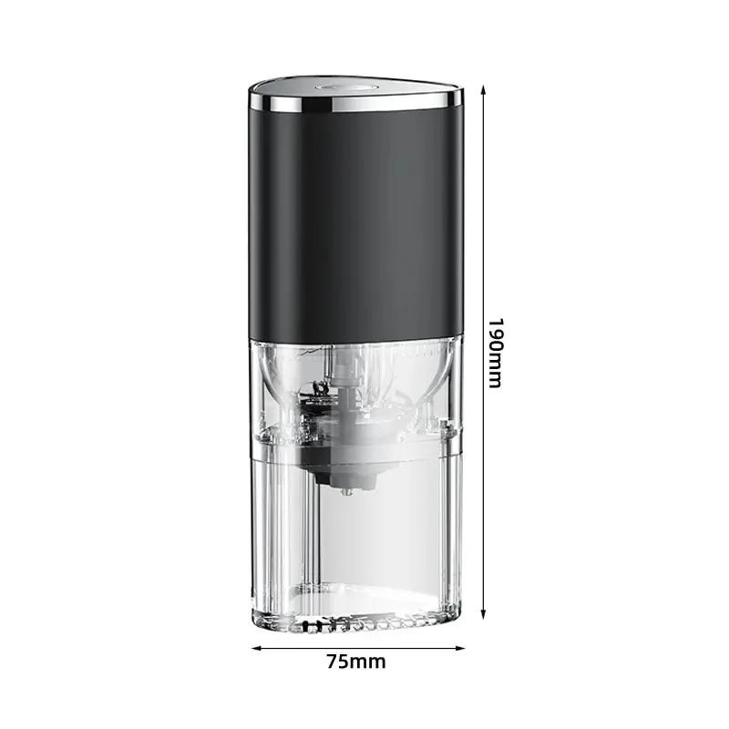 1 шт. портативная электрическая кофемолка типа C с USB-зарядкой, керамический шлифовальный стержень, домашняя мельница для кофе в зернах, измельчитель