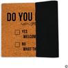 Do You Live Here ? Yes,Welcome Home Doormat Rubber Bathroom Kitchen Mat Garden Garage Door Floor Mat Non-Slip Carpet Entrance