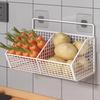 Wall Mounted Storage Basket Strong Load-bearing Hollow Design Easy To Install Kitchen Vegetable