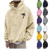 Мужская модная свободная мужская и женская толстовка с капюшоном с длинным рукавом и принтом с капюшоном