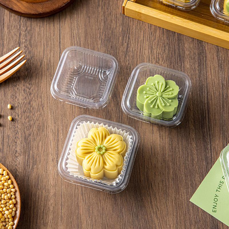 Transparent Flat-Lid Pastry Packaging Box