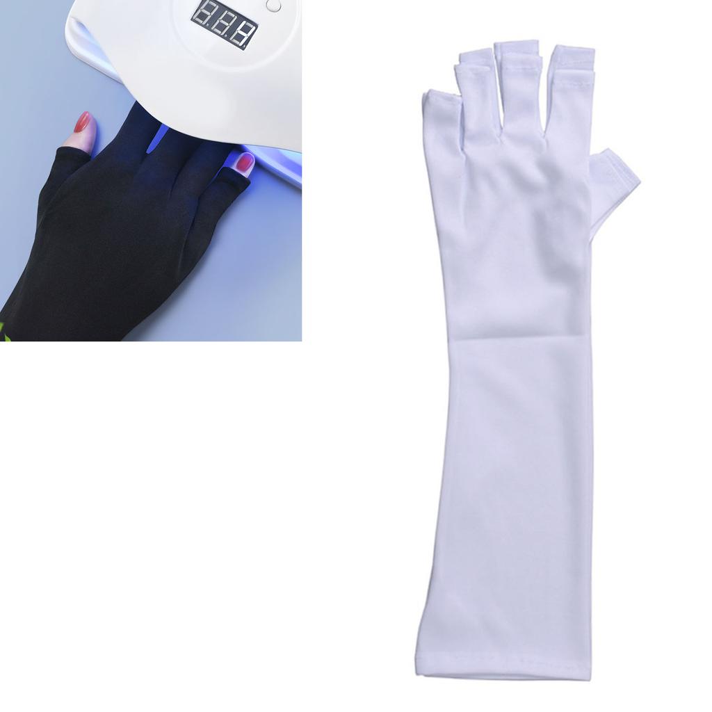 1 пара гелевых перчаток для маникюра, профессиональные, эффективные, предотвращающие загар, ультрафиолетовое излучение, перчатки для