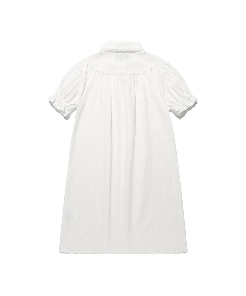 Nice Ghost Club Ffats Shirring Puff Dress_White(Ng2Gsupa93A)