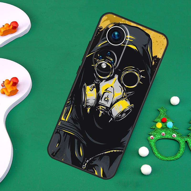 Кейс-газетница с черепом для Honor Magic 7 5 6 Lite 50 70 90 200 Pro X9c X9b X9a X8a X7a X6a X8 X9 X8b Чехол