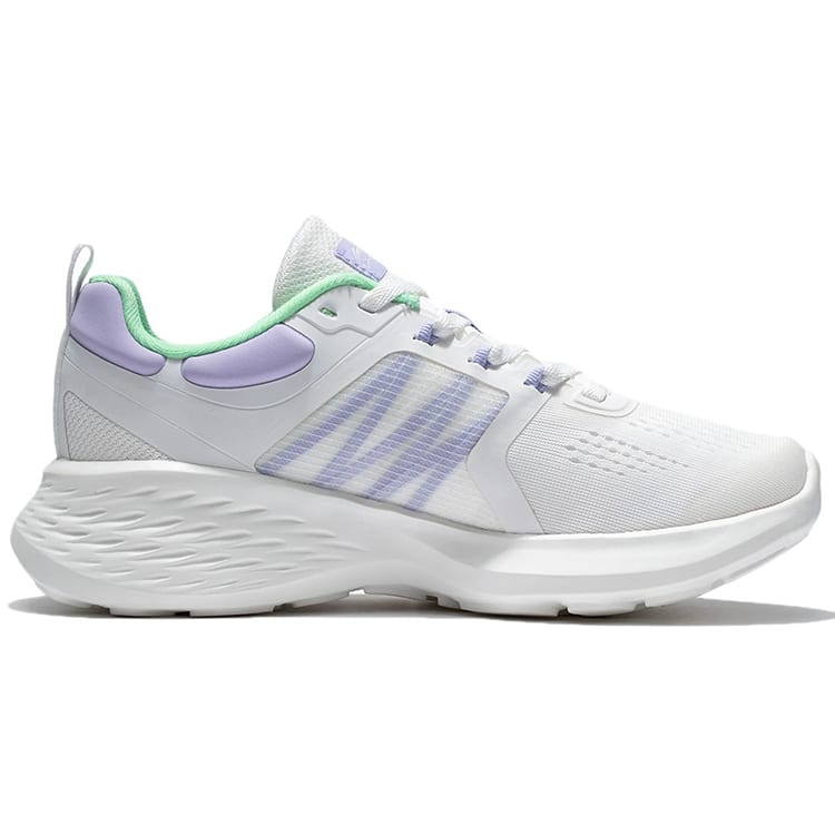 Li Ning EazGo Удобные Низкие Беговые Кроссовки Женские Бело-Фиолетовые ARES008-3