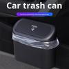 Car Trash Can with Press-to-Open Lid High-Strength Hook Easy Installation Small Hanging Trash Can Odor-free Car Accessories