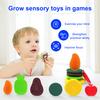 6/12Pcs Silicone Sensory Stone Toy Anxiety Stress Relief Portable Travel Calming Fidget