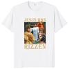 Футболка Jesus Has Rizzen в стиле ретро, религиозная, уличная одежда в стиле Харадзюку, 100% хлопок, унисекс, летние футболки с круглым вырезом, свободные топы