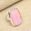Очаровательное кольцо ручной работы с розовым австралийским тройным опалом из стерлингового серебра 925 пробы